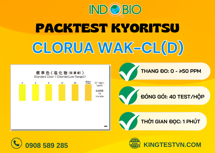 Packtest clorua Kyoritsu, WAK-Cl(D)